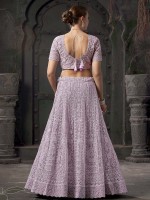 Lavender Premium Net Lehenga Choli